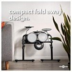 VISIONDRUM Compact Mesh Electronic Drum Set Bundle