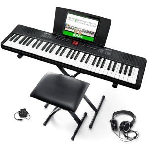 Alesis Melody 61 Keyboard Piano Bundle for Beginners