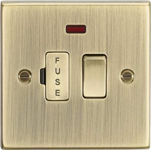 Antique Brass 13A Switched Fused Spur Unit