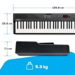 Alesis 88-Key Piano Keyboard with Built-In Sounds