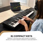 Alesis Melody 61 Keyboard Piano Bundle for Beginners