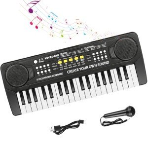 Portable 37-Key Keyboard Piano for Kids