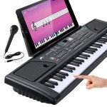 61-Key Digital Music Teaching Keyboard with Microphone