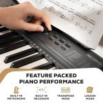 Alesis Melody 61 Keyboard Piano Bundle for Beginners