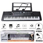 61-Key Digital Music Teaching Keyboard with Microphone