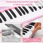 Zimoon 37-Key Kids Piano Keyboard - Portable Fun