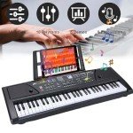 Portable 61-Key Electric Keyboard Piano for Kids