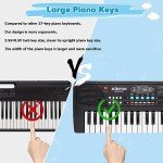 37-Key Kids Piano with Microphone - Portable Fun!