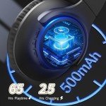 KVIDIO Wireless Over-Ear Headphones with Mic