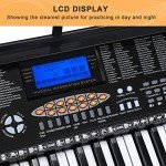 61-Key Portable Piano Keyboard with Teaching Modes
