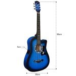 38" Classic Acoustic Guitar Full Package - Royal Blue