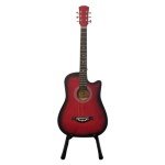 38" Acoustic Guitar with Cutaway & Bag (Red)