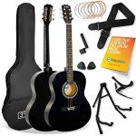 3rd Avenue Full Size Acoustic Guitar Pack - Black