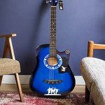 38" Classic Acoustic Guitar Full Package - Royal Blue