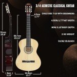 DAWOO 3/4 Size Acoustic Guitar for Beginners