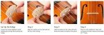 Bonnlo Full-Size Acoustic Violin with Case & Bow
