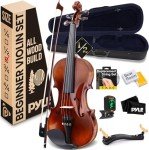 Pyle Beginner Violin Kit with Accessories and Case