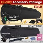Pyle Beginner Violin Kit with Accessories and Case