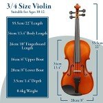 Forenza Uno 3/4 Size Violin Outfit for Beginners