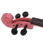 Full Size Pink Violin with Bow and Case