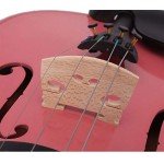 Full Size Pink Violin with Bow and Case