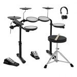 VISIONDRUM Compact Mesh Electronic Drum Set Bundle