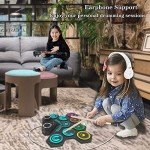 Rainbow Portable Electric Drum Kit for Kids & Adults