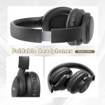 KVIDIO Wireless Over-Ear Headphones with Mic