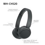 Sony WH-CH520 Wireless Bluetooth Headphones - Black