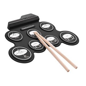 Compact Digital Electronic Drum Kit with 7 Pads