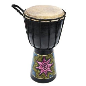 Colorful 6 Inch West African Djembe Drum