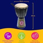 Colorful 6 Inch West African Djembe Drum