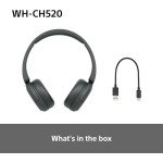 Sony WH-CH520 Wireless Bluetooth Headphones - Black