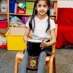 Colorful 6 Inch West African Djembe Drum