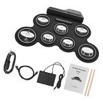 Compact Digital Electronic Drum Kit with 7 Pads