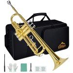 EASTROCK Bb Trumpet Starter Set with Case