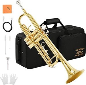 Eastar Bb Trumpet Set for Beginners - Golden