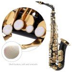 Golden Lacquered E Flat Alto Saxophone Bundle