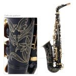 Golden Lacquered E Flat Alto Saxophone Bundle