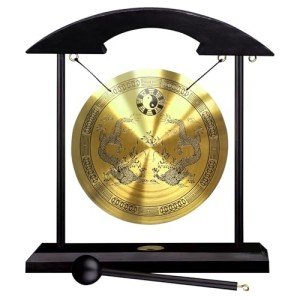 Handmade Brass Feng Shui Gong - 21cm Decor