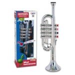 Bontempi Colorful 4-Note Silver Trumpet, 37 cm