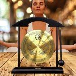 Handmade Brass Feng Shui Gong - 21cm Decor