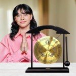 Handmade Brass Feng Shui Gong - 21cm Decor