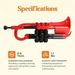 Plastic Cornet with Carry Bag - Bb Student Red
