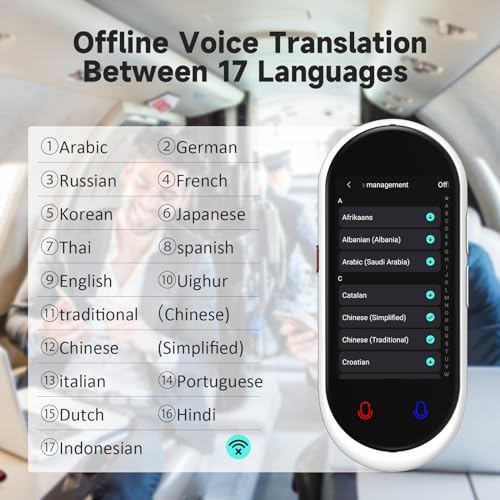 Portable Two-Way Language Translator Device - 137 Languages