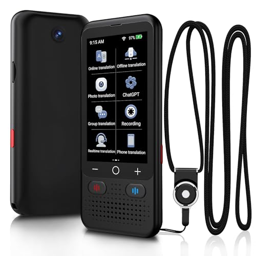 Portable 139 Languages AI Voice Translator Device
