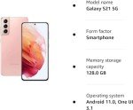 Samsung Galaxy S21 5G 128GB - Phantom Pink