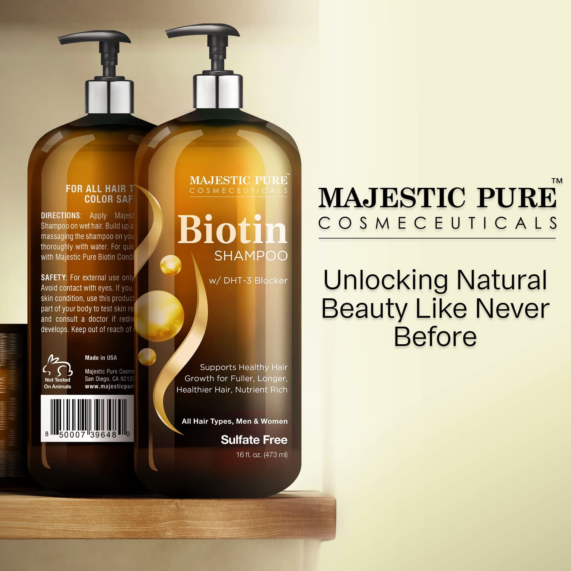 Hair Growth Shampoo with Biotin - DHT Blocker - 16oz