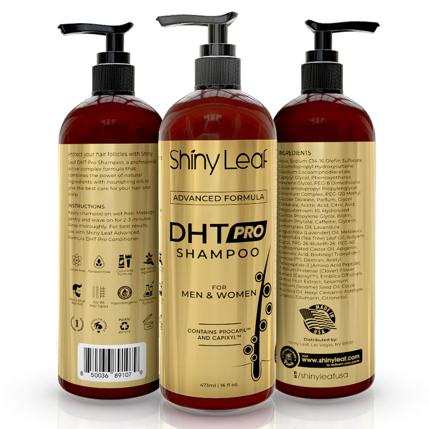 DHT Pro Shampoo & Conditioner Duo - Shiny Leaf