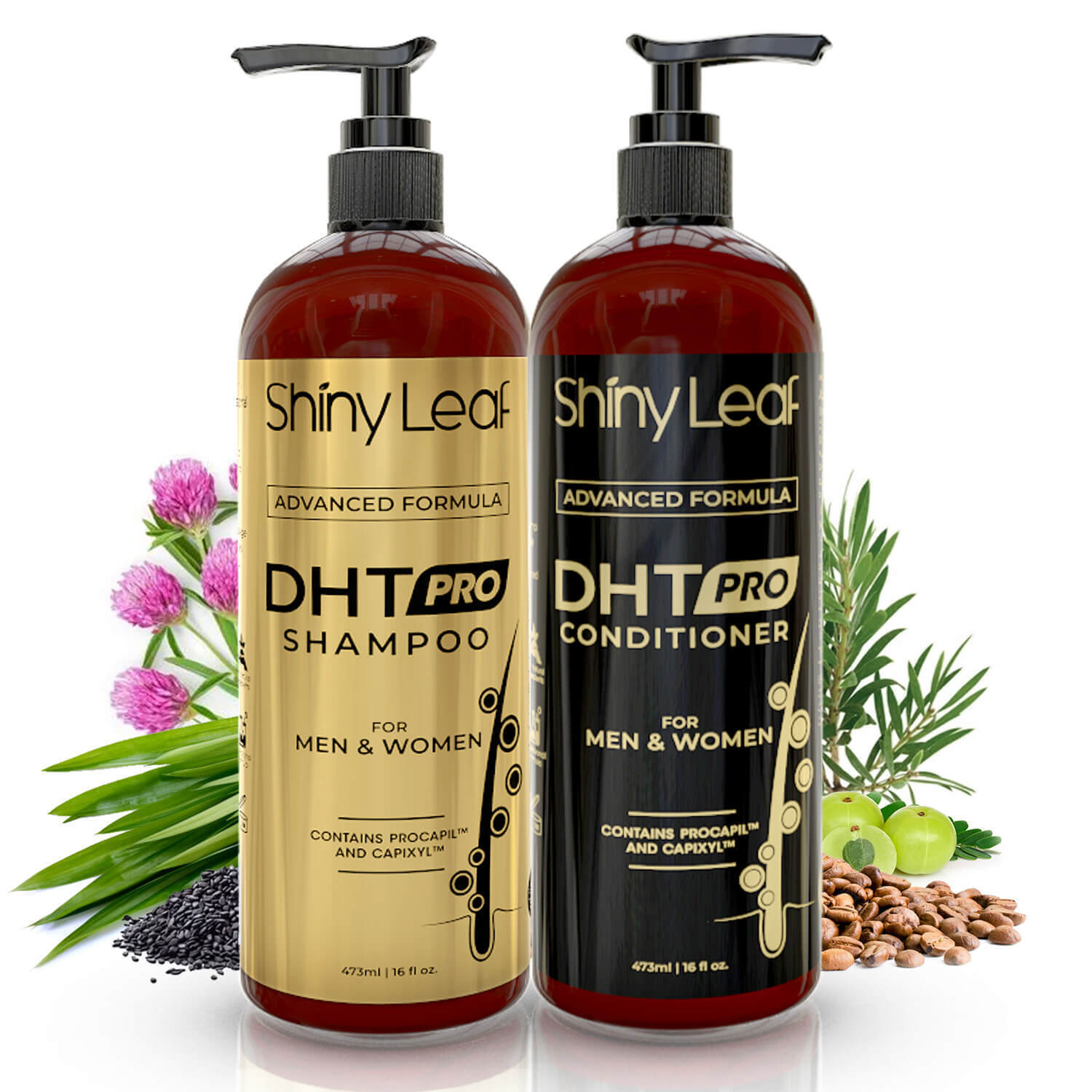 DHT Pro Shampoo & Conditioner Duo - Shiny Leaf